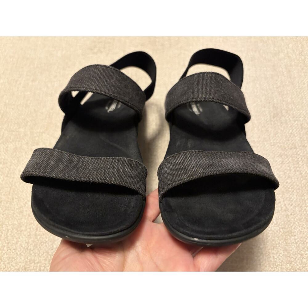 Merrell Blackout Sandals Strappy Canvas Memory Foam Black Gray J003378 Women's 7 - Picture 5 of 9